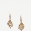 Annie Fensterstock Earrings | 22K, 18K, Grey Diamond Earrings