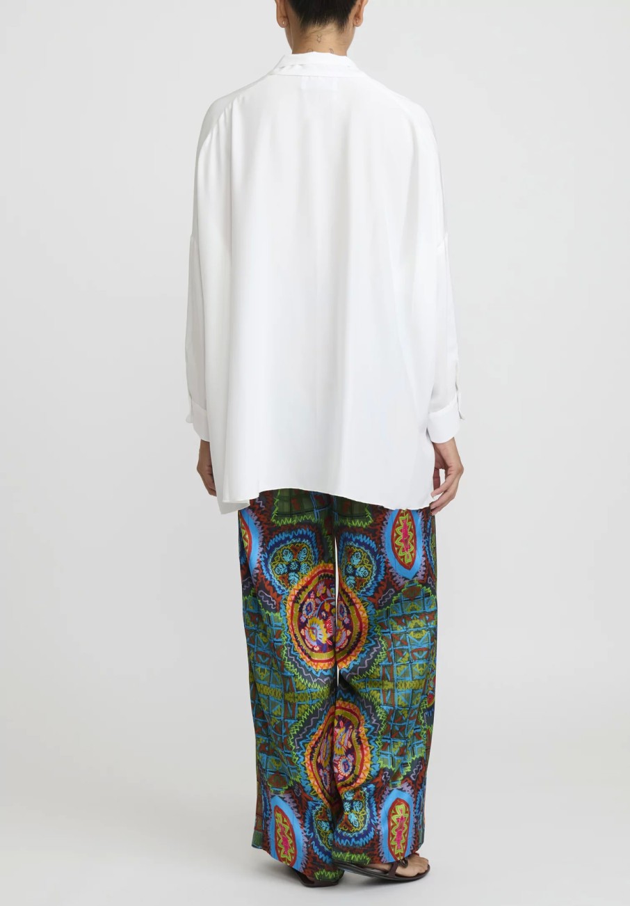 Rianna + Nina Pants | Kipos Melina Pants In Dasos, Green & Blue