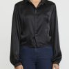 Umit Unal Shirts & Blouses | Silk Short Shirt In Black