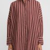 Casey Casey Shirts & Blouses | Long Sleeve Striped ''Ode'' Shirt In Red