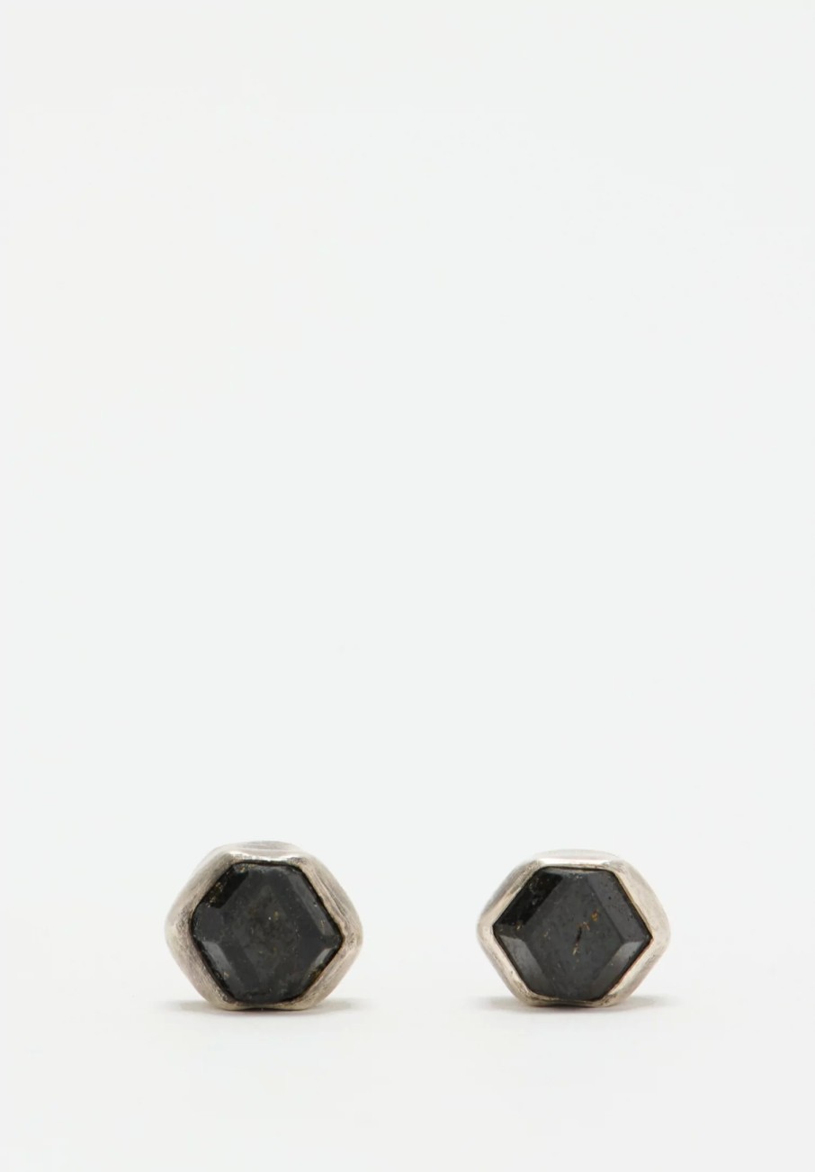 Miranda Hicks Earrings | Sterling Silver Garnet Little Mineral Earrings