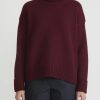 Jil Sander Knitwear | Cashmere High Neck Sweater In Dark Red