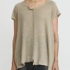 Rundholz Tops | Linen Capped Raglan Sleeve Knit Sweater In Natural Linen