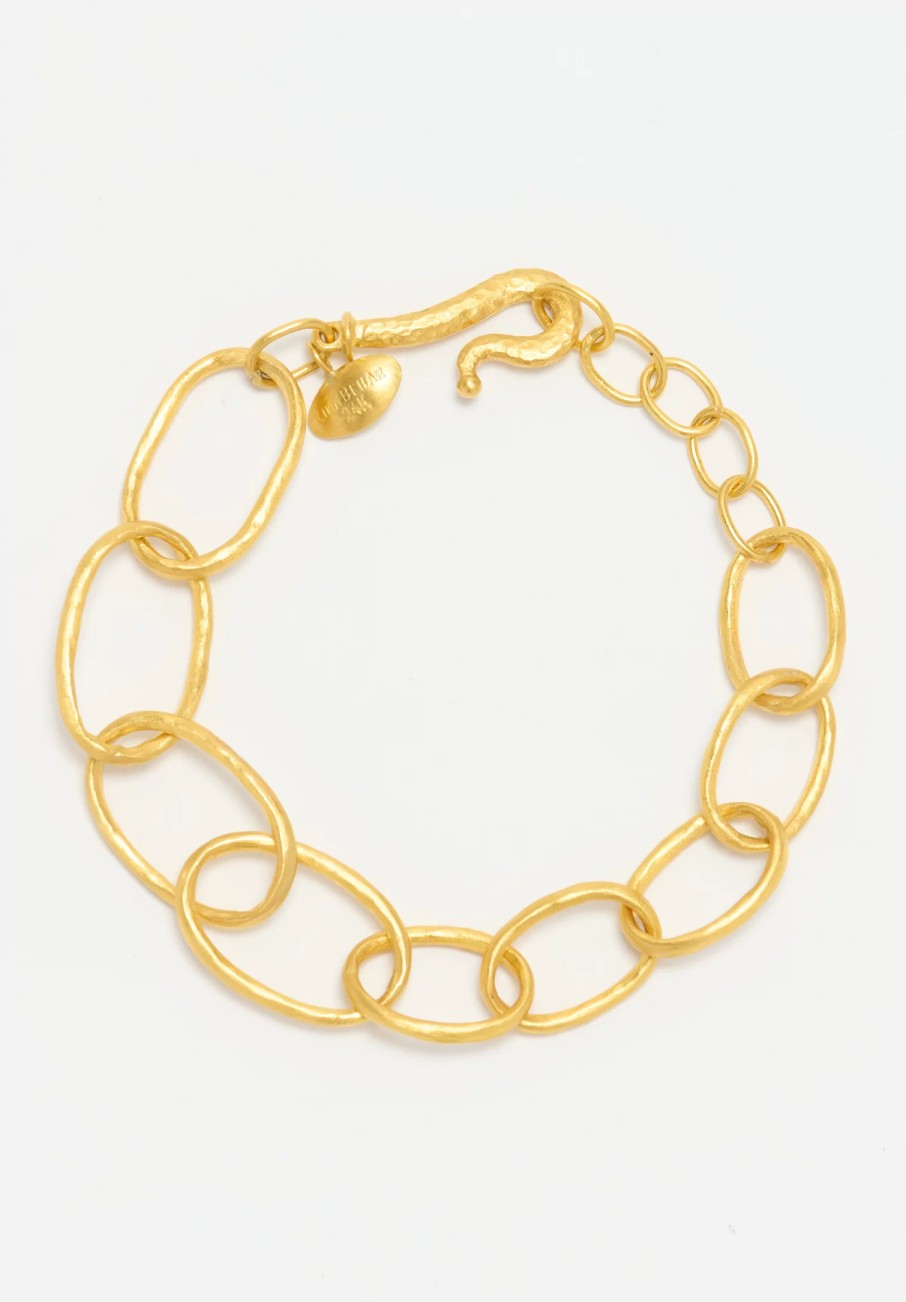 Lika Behar Bracelets | 24K, Graduated Oval Link Bracelet