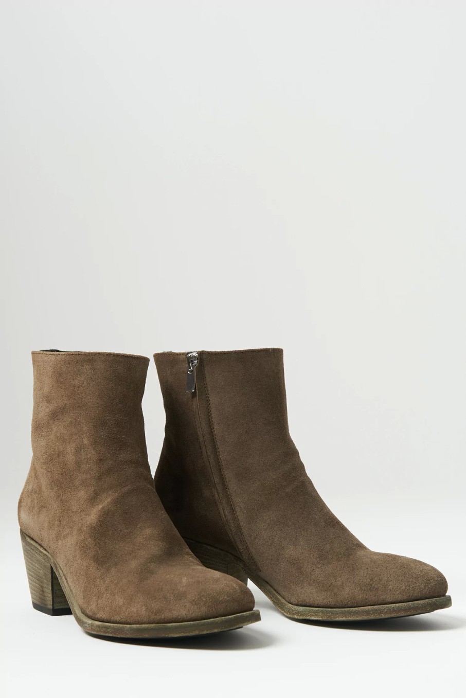 Officine Creative Boots | Suede Sherry Boot In Olive Brown