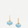 Prounis Earrings | 22K, Aquamarine Baby Linea Earrings