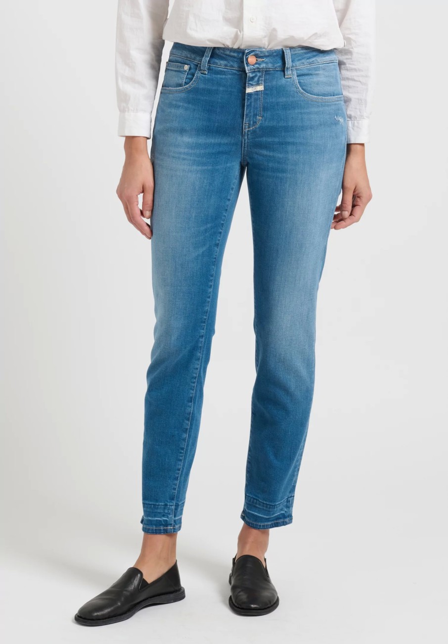 Closed Denim | A Better Blue Baker Cropped Jeans In Mid Blue