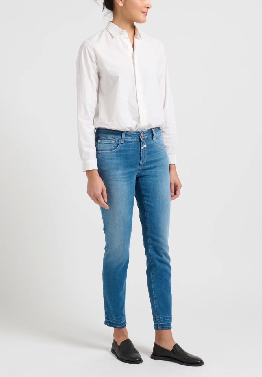 Closed Denim | A Better Blue Baker Cropped Jeans In Mid Blue