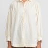 Casey Casey Shirts & Blouses | Light Paper Cotton Atoll Shirt In Natural Cream