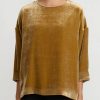 Toogood Tops | Velvet ''Pianist'' Top In Old Gold