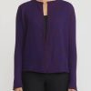 Lainey Keogh Knitwear | Lightweight Cardigan In Rust Purple