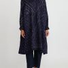 Injiri Dresses | Cotton Bandhani Indigo Rasa Dress In Blue