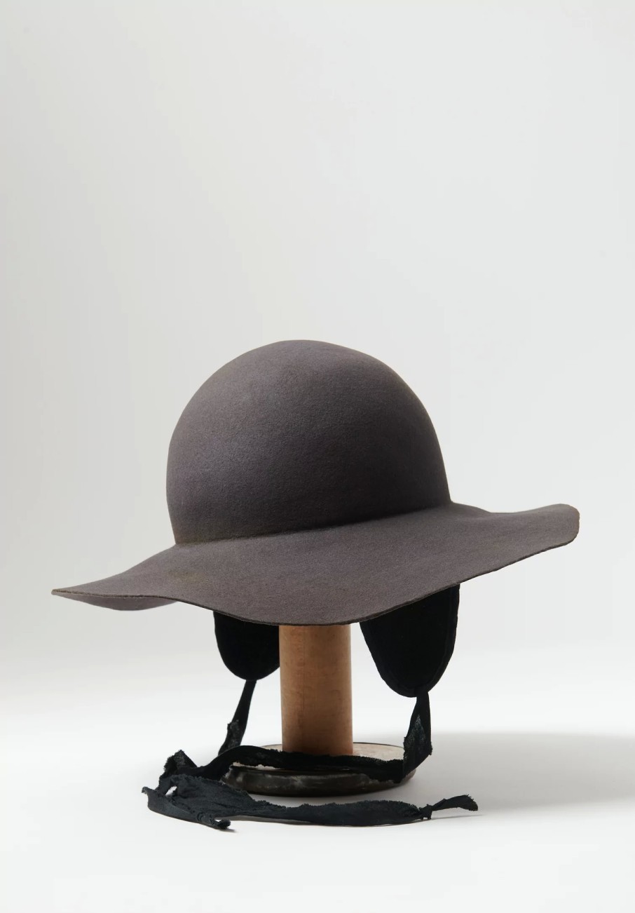 Horisaki Design & Handel Hats | Easy Burnt Rabbit Soft Wide Brim Hat In Grey