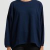 Hania New York Knitwear | Short Sasha Sweater In Cosmos Blue