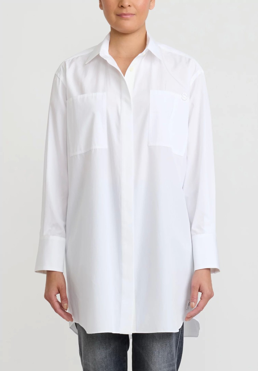 Sacai Shirts & Blouses | Thomas Mason Cotton Poplin Shirt In White