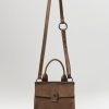 Corîu Handbags | Suede Mini Bitta Crossbody Bag In Taupe