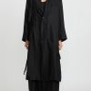 A Tentative Atelier Coats & Dusters | Deconstructed Oversize Judit Twist Coat In Black