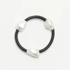 Monies Bracelets | Baroque Pearl And Leather Bangle Bracelet Iv