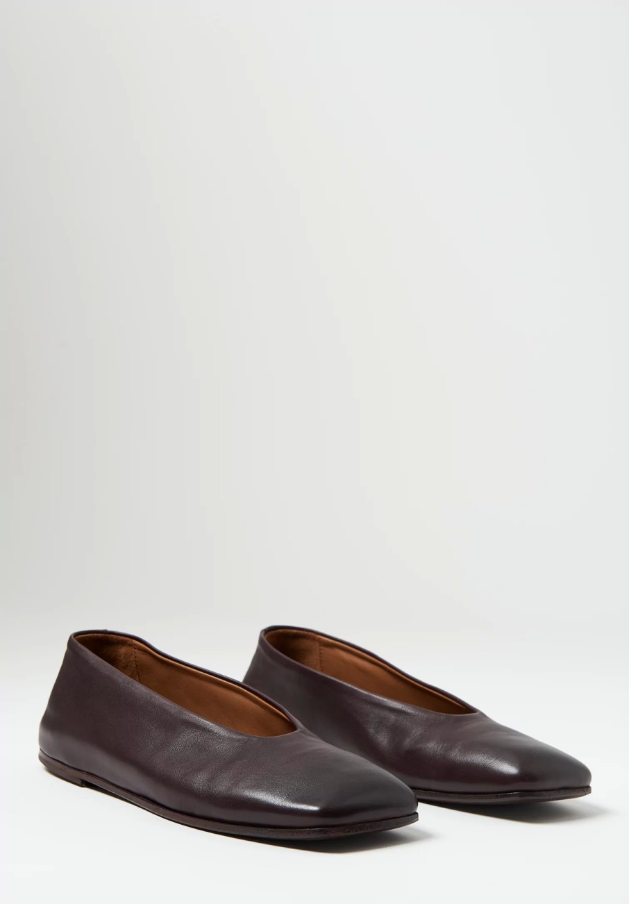 Marsèll Shoes | Spatolona Ballerina Slip-On In Cioccovino Brown