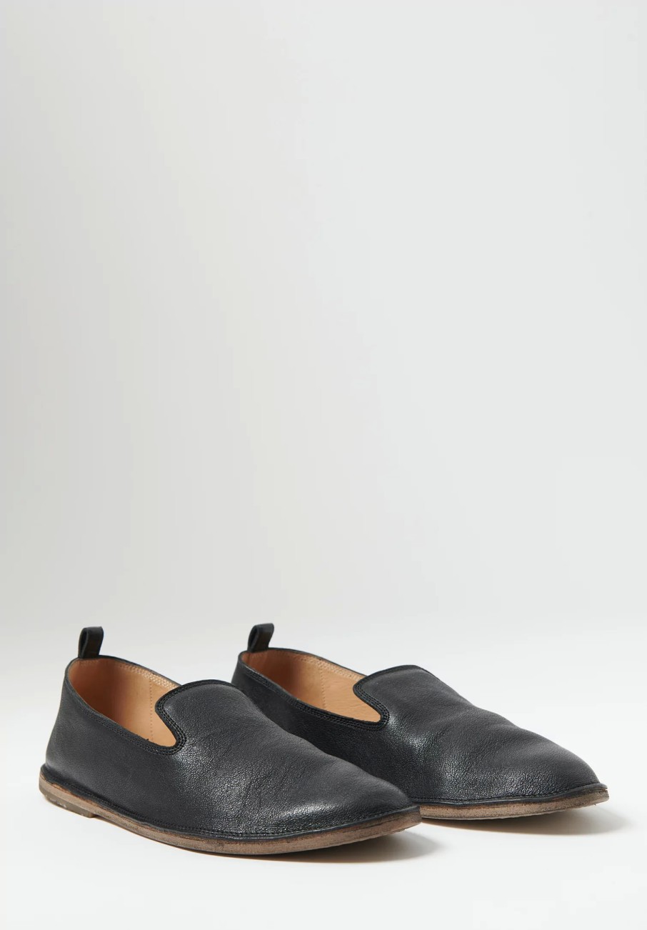 Marsèll Loafers & Slip-Ons | Soft Leather Strasacco Pantafola Shoe In Black