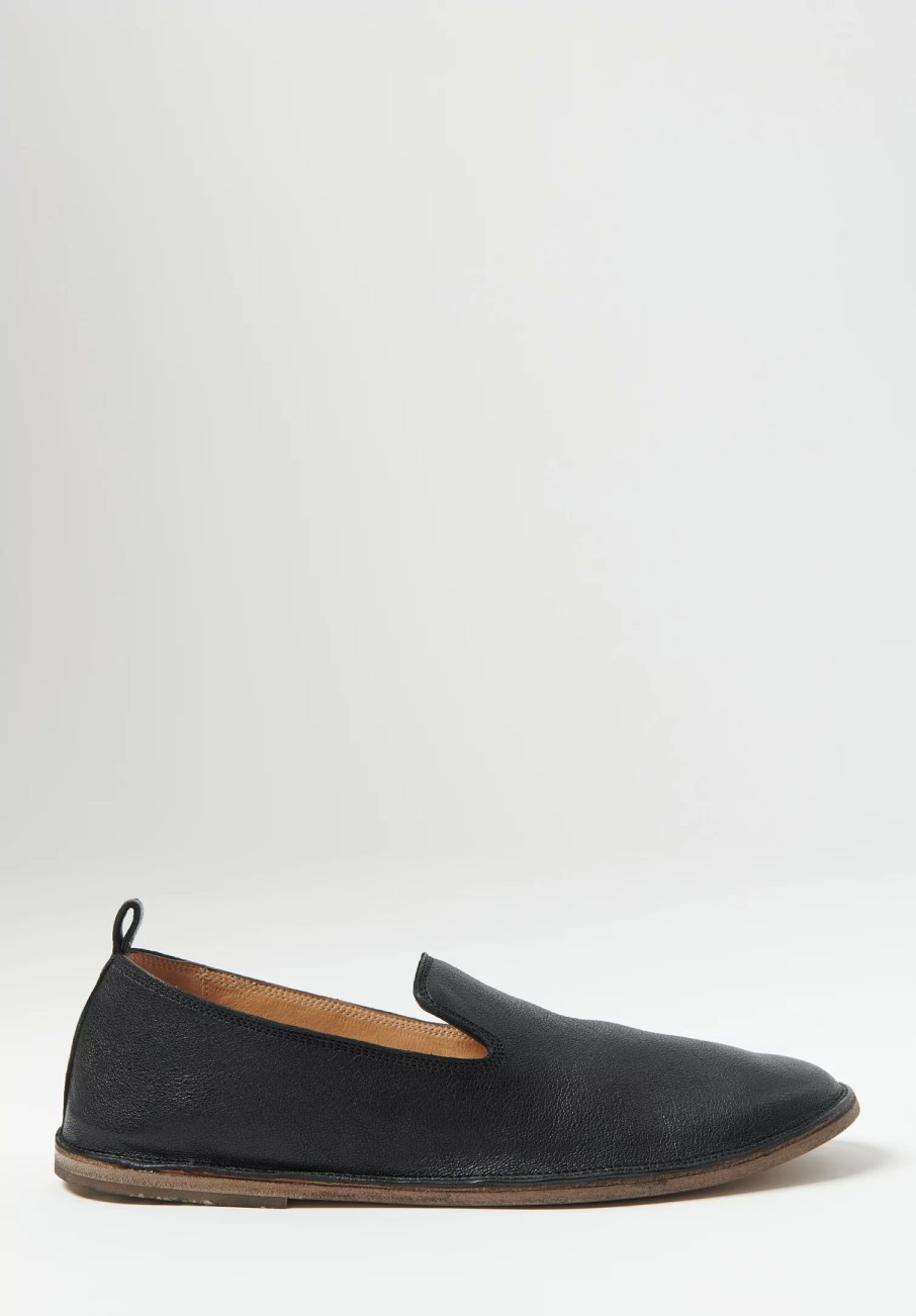 Marsèll Loafers & Slip-Ons | Soft Leather Strasacco Pantafola Shoe In Black