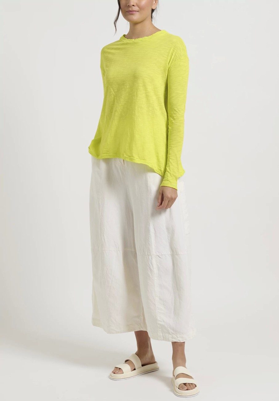 Gilda Midani Pants | Solid Linen And Silk Egg Pants In White