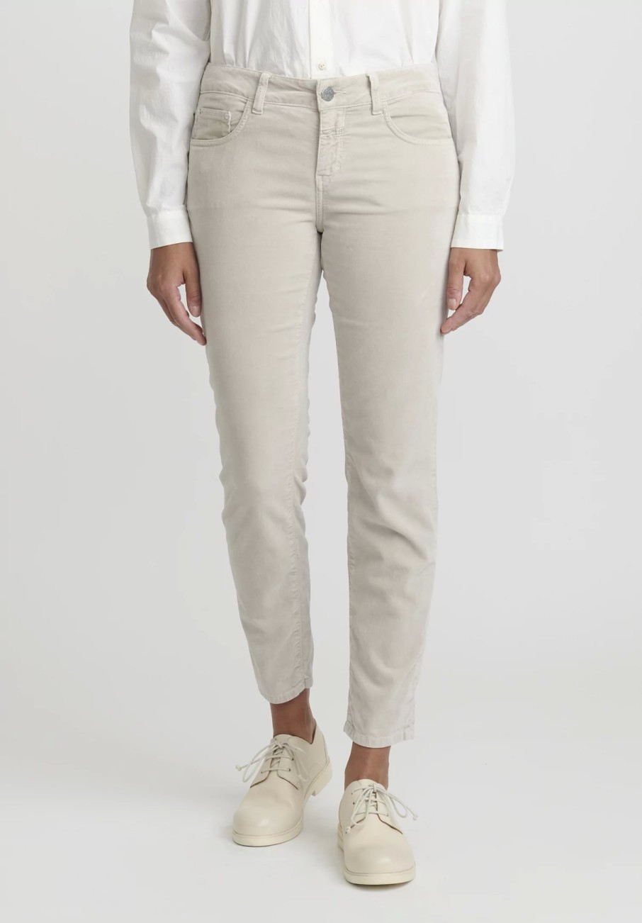 Closed Pants | Cotton Velvet Baker Jeans In Sea Grey