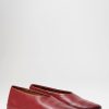 Marsèll Loafers & Slip-Ons | Leather Coltellaccio Ballerina Flat In Sangue Red