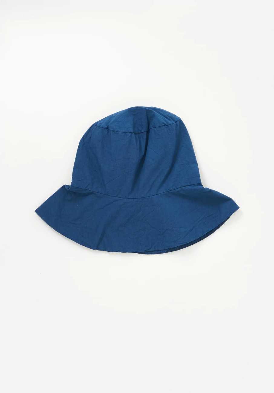 Album di Famiglia Hats | Tissue Cotton Hat In Navy Blue