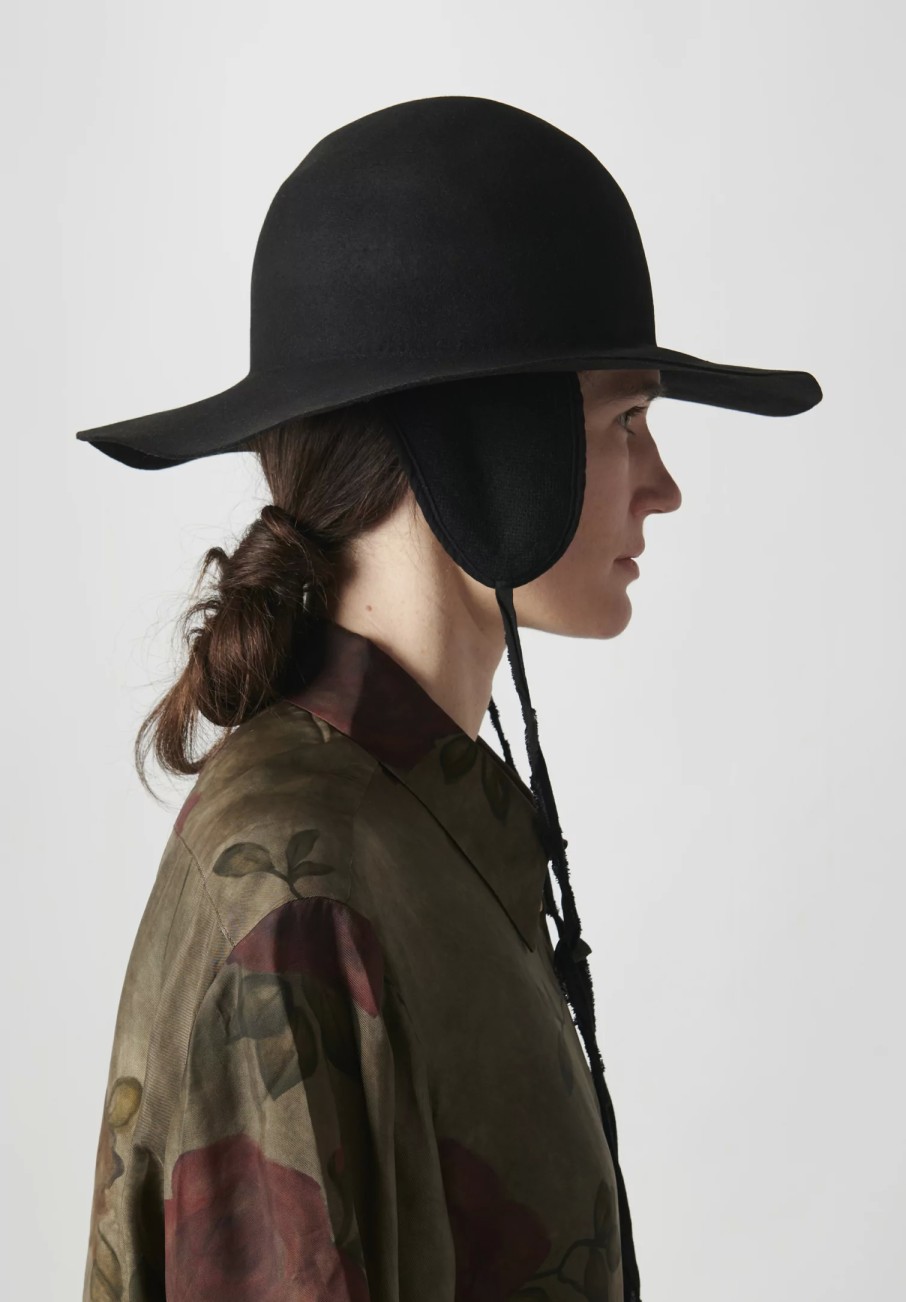 Horisaki Design & Handel Hats | Easy Burnt Rabbit Soft Wide Brim Hat In Black