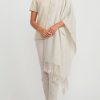 Lauren Manoogian Scarves & Shawls | Handwoven Wool And Baby Alpaca Fine Wrap In Carrara Gray