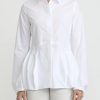 Rundholz Shirts & Blouses | Cotton Tulip Shirt In White