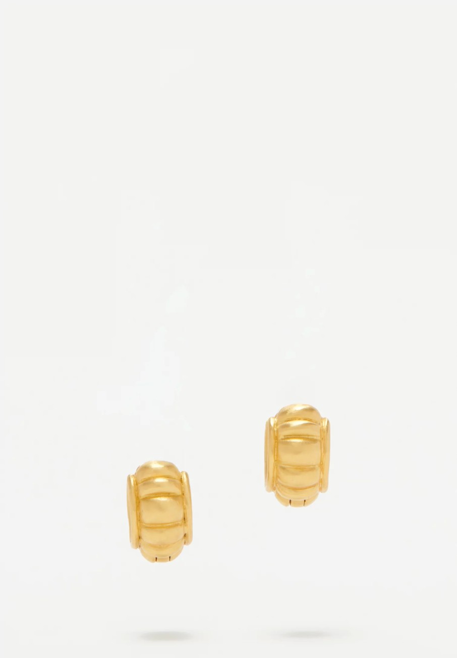 Prounis Earrings | 22K, Melon Huga Hoop Earrings