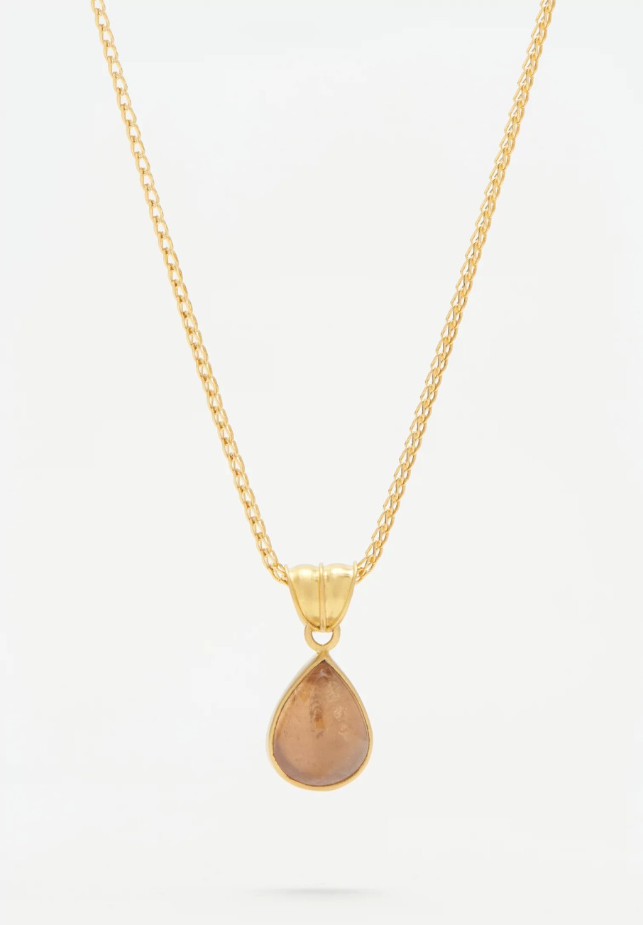 Prounis Pendants | 22K, Peach Tourmaline Pendant