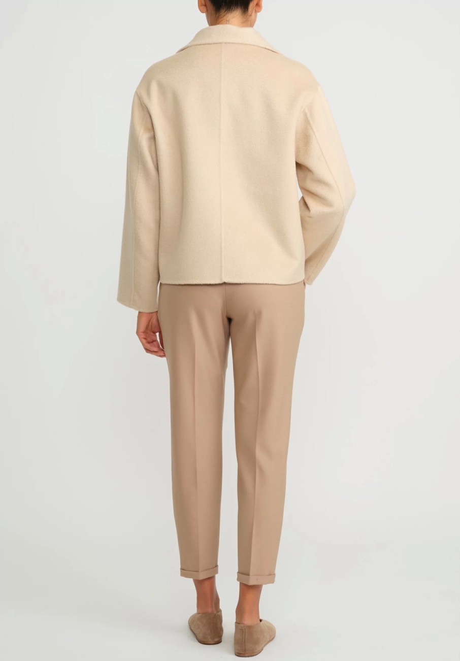 Nanna Pause Jackets | Baby Camel Hair Short Enid Jacket In Beige