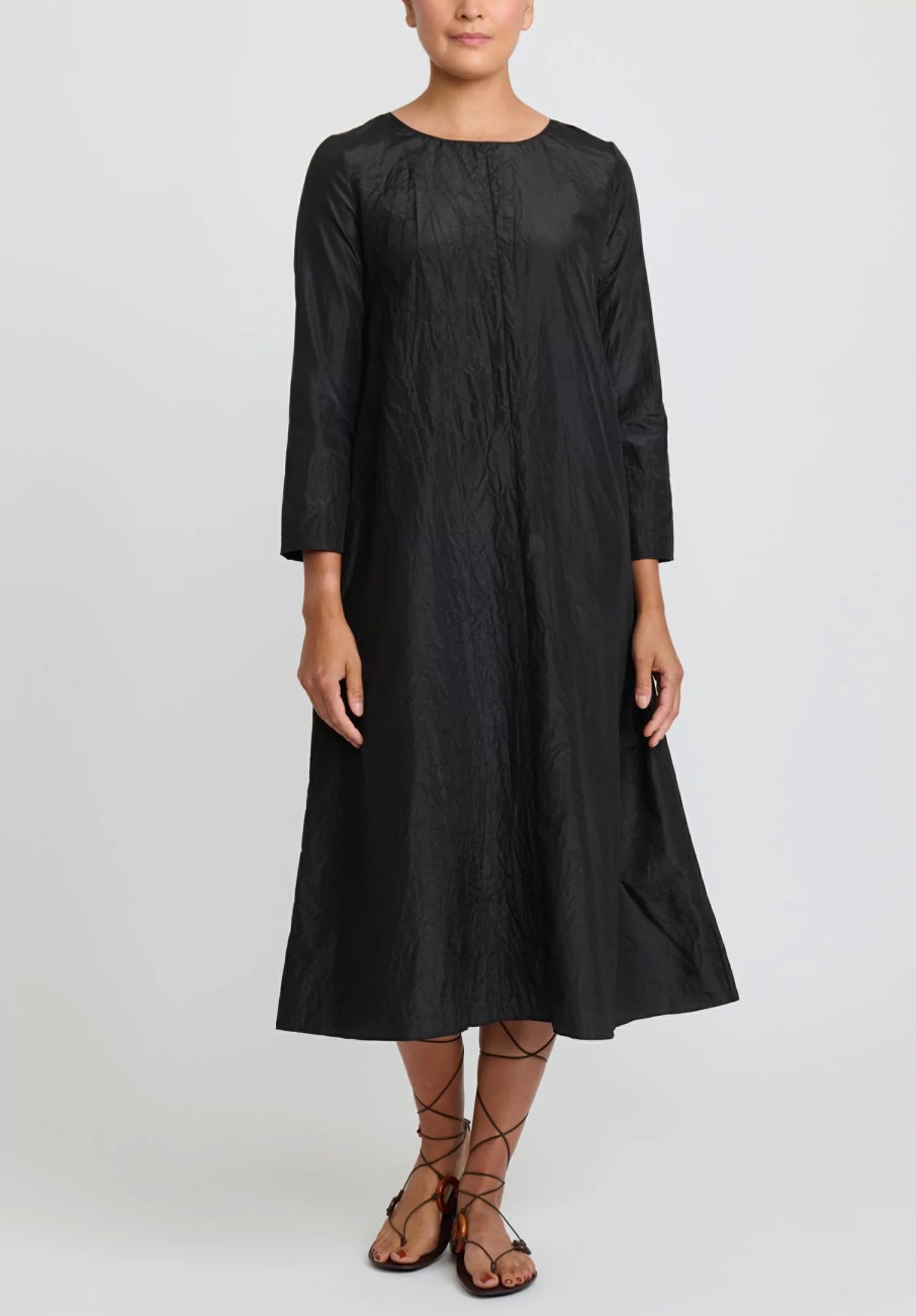 The Row Dresses | Silk Martha Dress In Black