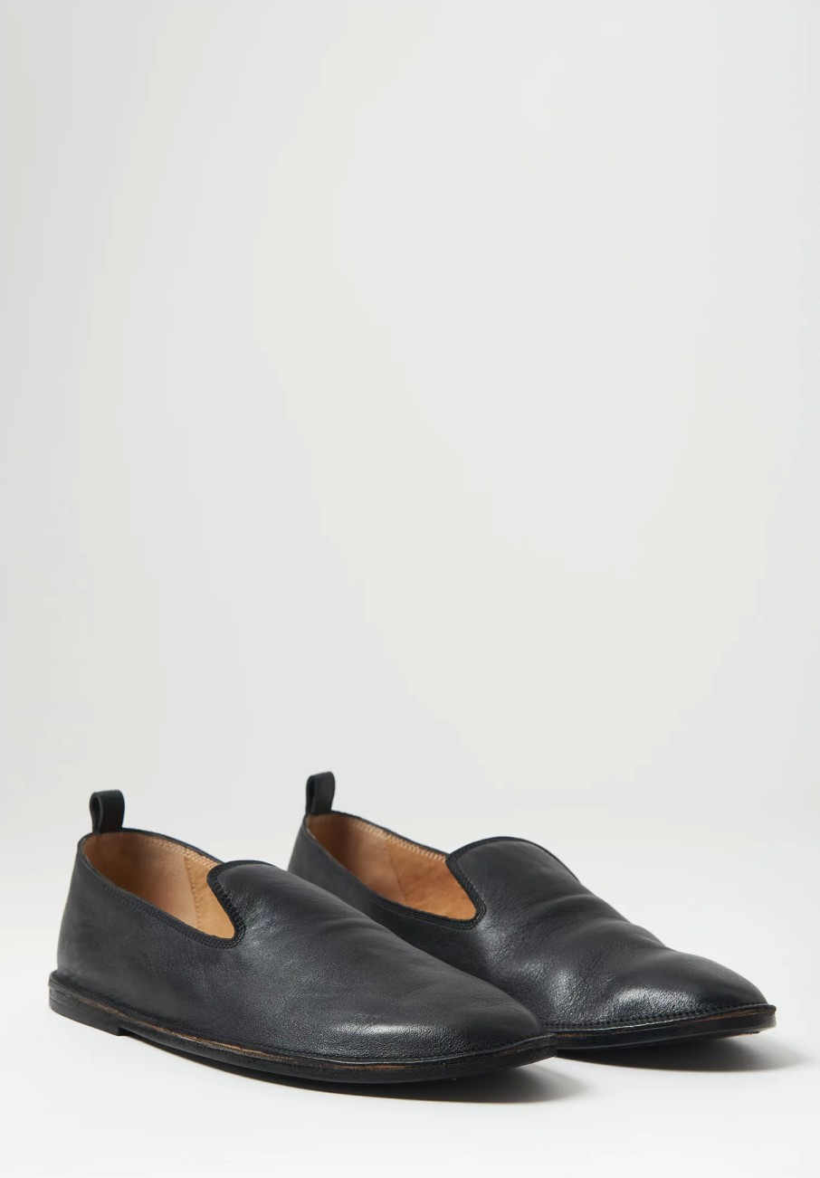 Marsèll Loafers & Slip-Ons | Leather Strasacco Pantafola Shoe In Black