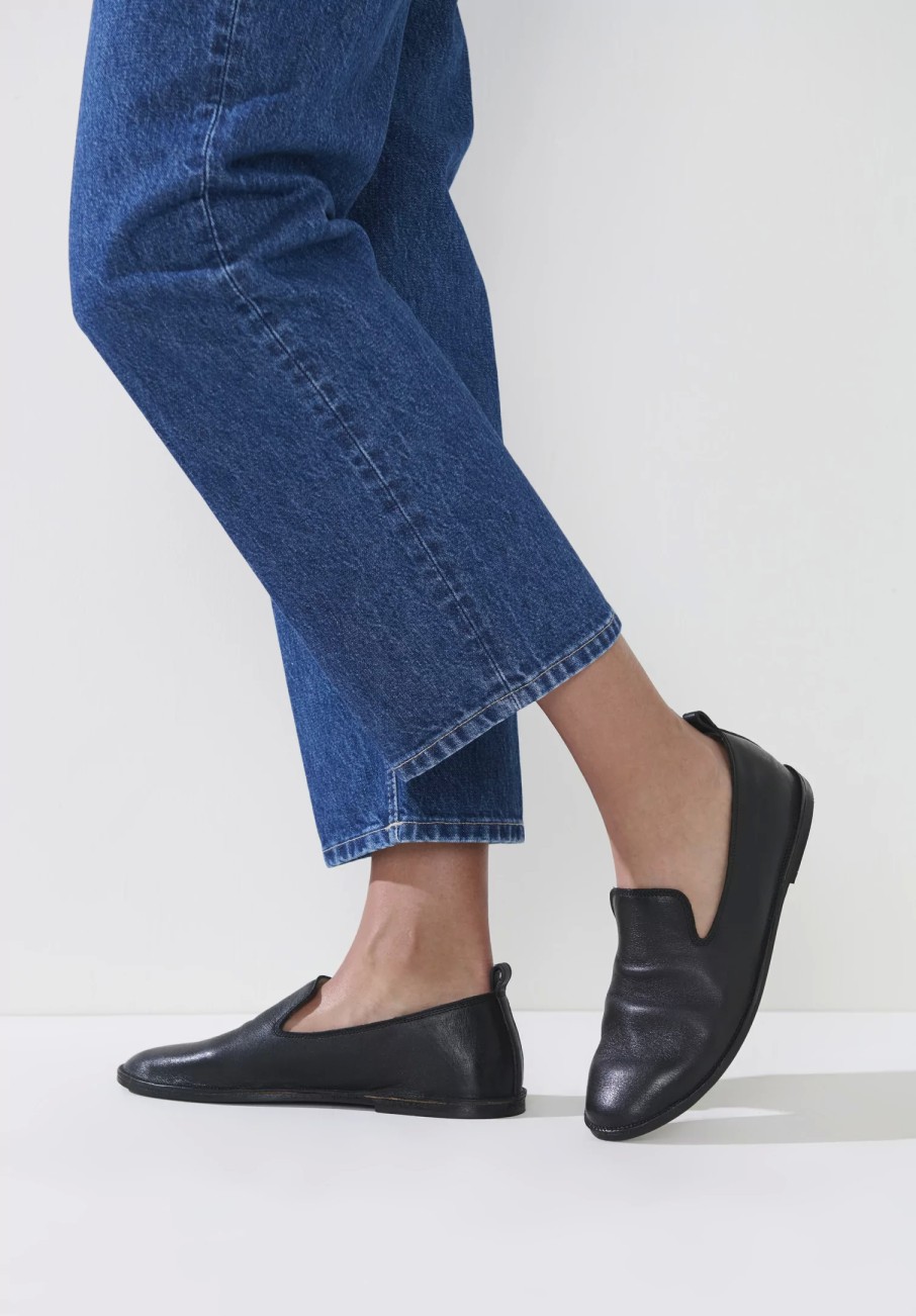 Marsèll Loafers & Slip-Ons | Leather Strasacco Pantafola Shoe In Black