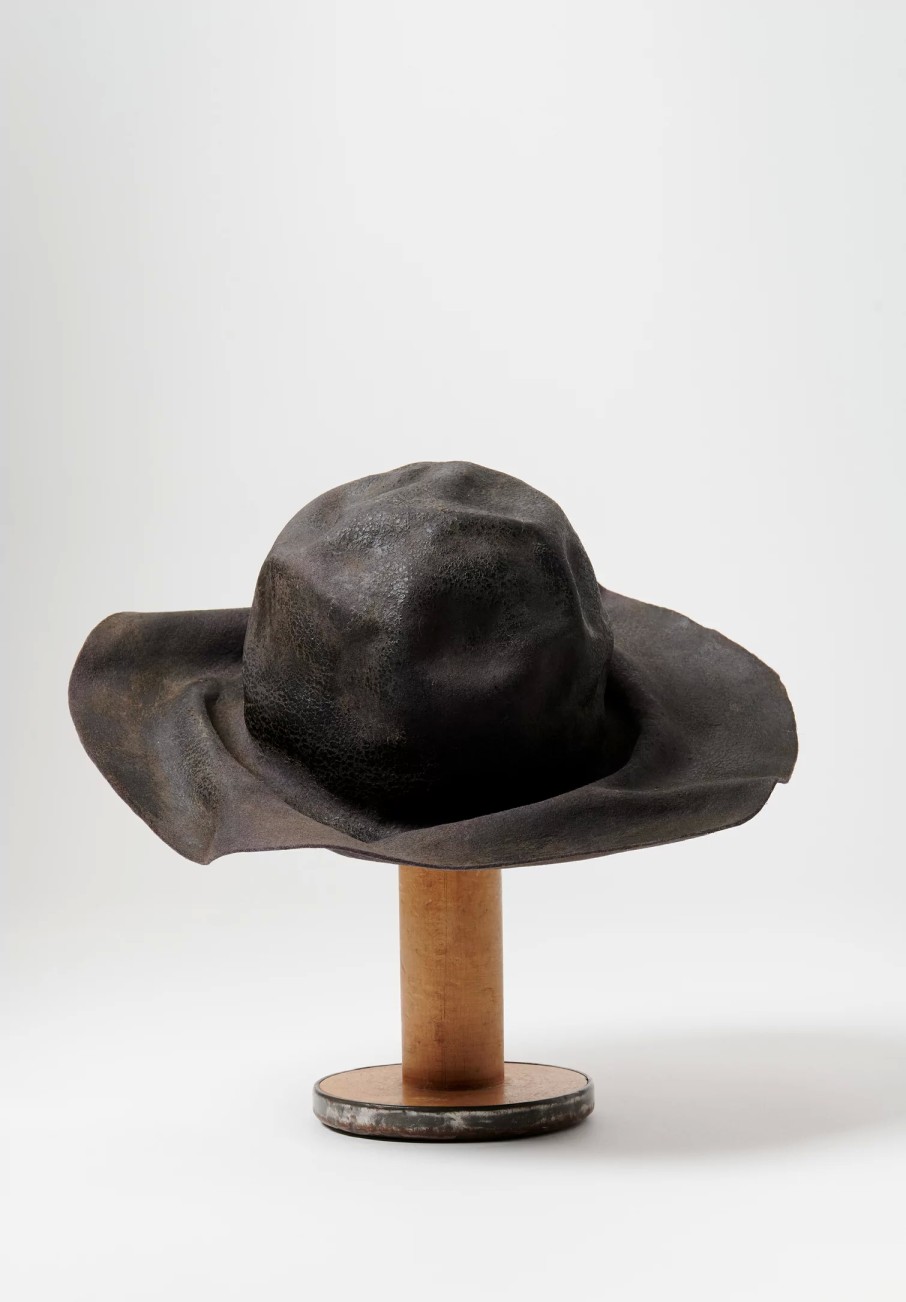 Horisaki Design & Handel Hats | Hard Burnt Rabbit Wrinkled Brim Hat In Grey