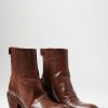 Officine Creative Boots | Leather Sydne Ignis T. Ankle Boot In Cigar Brown