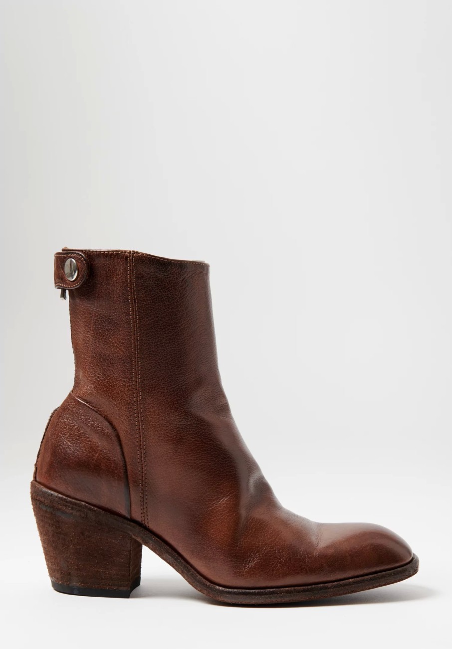 Officine Creative Boots | Leather Sydne Ignis T. Ankle Boot In Cigar Brown