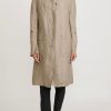 Rundholz Coats & Dusters | Linen/Silk Lightweight Coat In Flint Tan