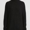 Lauren Manoogian Knitwear | Super Baby Alpaca And Cashmere Funnel Neck Sweater In Black Melange & White Fleck