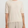 Antonelli Knitwear | Cotton Short Sleeve Platone Sweater In Off White Natural