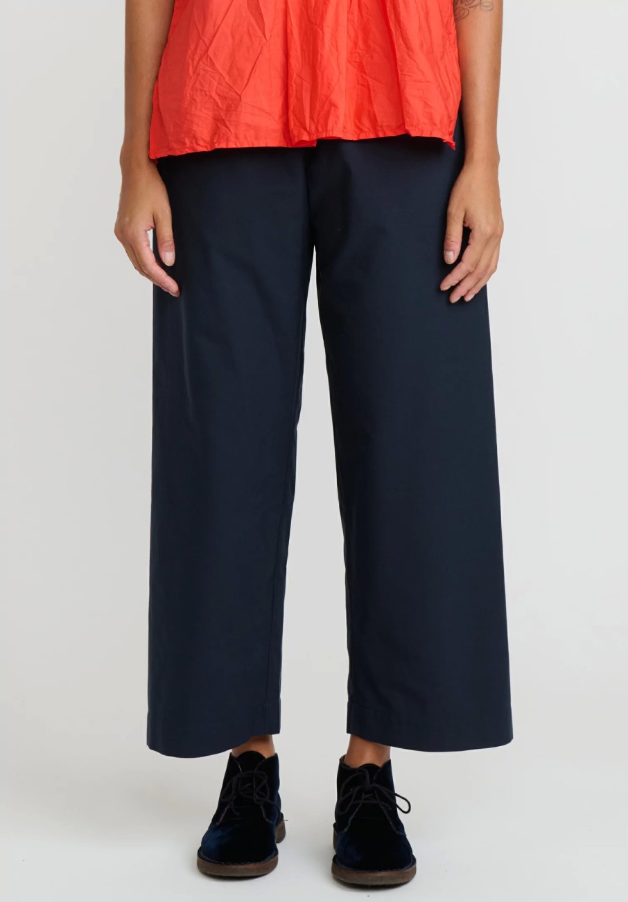 Daniela Gregis Pants | Cotton Pigiama Fondo Stretto Pants In Blue