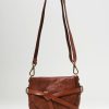 Campomaggi Handbags | Simple Knot Crossbody Bag In Cognac Brown