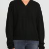 Frenckenberger Knitwear | Cashmere Mini V-Neck Sweater In Black