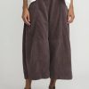 Gilda Midani Pants | Cotton Corduroy Egg Pants In Chocolate Brown