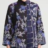 Mieko Mintz Jackets | 4-Layer Vintage Cotton Short Jacket In Black, Purple & Blue