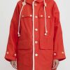 Toogood Coats & Dusters | Waxed Cotton Trawlerman Coat In Buoy Orange